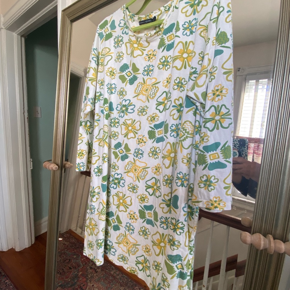 Long sleeves cotton tunic with pockets